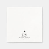 2024年モダン卒業パーティーのミニマル級 スタンダードカクテルナプキン (正面)