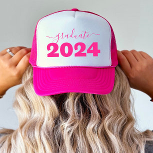 2024年モダン卒業ピンククラス キャップ