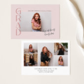 2024年モダン卒業ピンクミニマリストクラス 招待状