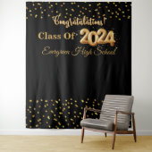 2024年モダン卒業写真ブース背景 タペストリー (インサイチュ)