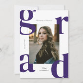 2024年モダン法科卒業招待状 招待状 (正面)