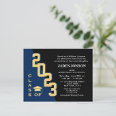 2024年モダン金海軍の卒業パーティーのクラス ポストカード (スタンド正面)