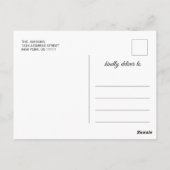 2024年モダン金海軍の卒業パーティーのクラス ポストカード (裏面)