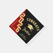 2024年モダン金赤卒業パーティーのクラス スタンダードカクテルナプキン (角)