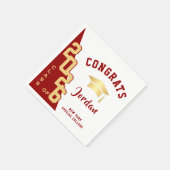 2024年モダン金赤卒業パーティーのクラス スタンダードカクテルナプキン (角)