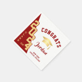 2024年モダン金赤卒業パーティーのクラス スタンダードカクテルナプキン (角)