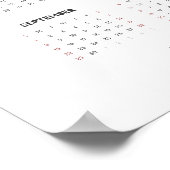 2024年モダン1年フォトカレンダー ポスター (角)