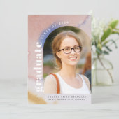 2024年モダン3月の卒業 案内状 (スタンド正面)