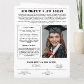 2024年ユニーク卒業記念の新聞教室 カード (裏面)