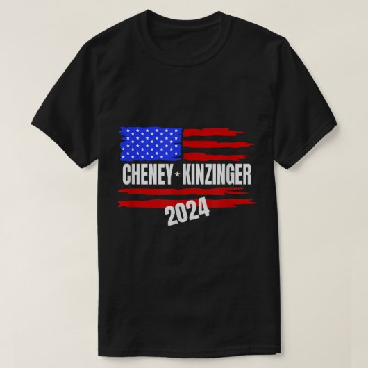 2024年リズ・チェニー・アダム・キンジンガー大統領就任 Tシャツ (デザイン正面)