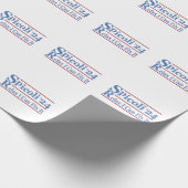 2024年リラックスの選挙で私は修正おもしろいできる ラッピングペーパー (角)