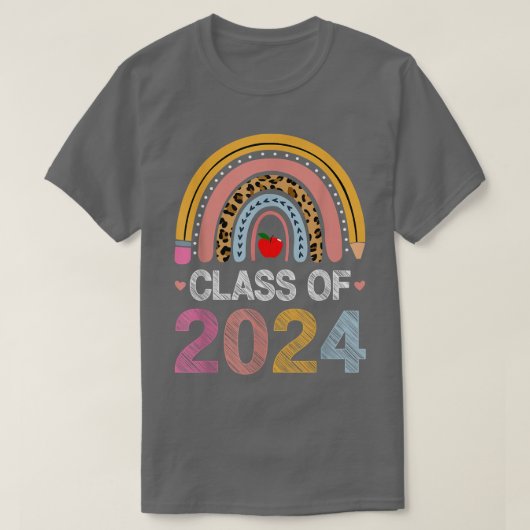 2024年レインボーレオパード大学院PreK Kinderクラス Tシャツ (デザイン正面)
