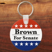 2024年上院にシャーロッド・ブラウンを再選 キーホルダー (裏面)