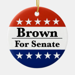 2024年上院にシャーロッド・ブラウンを再選 セラミックオーナメント