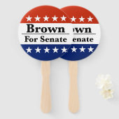 2024年上院にシャーロッド・ブラウンを再選 ハンドファン (正面&裏面)