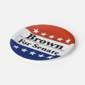 2024年上院にシャーロッド・ブラウンを再選 ペーパープレート (アングル)