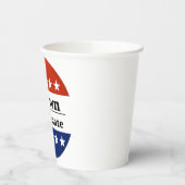 2024年上院にシャーロッド・ブラウンを再選 紙コップ (左)