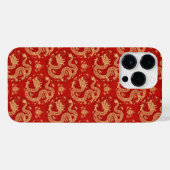 2024年中国ののドラゴンパターン iPhoneケース (裏面横)
