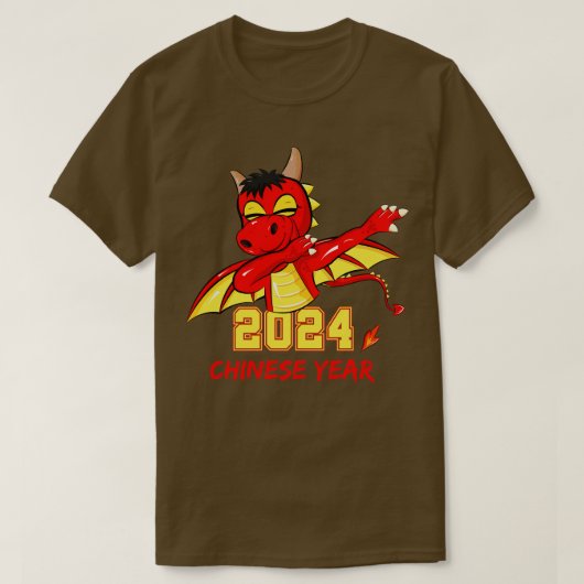 2024年中国のダビング・ドラゴン Tシャツ (デザイン正面)
