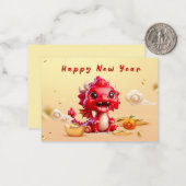 2024年中国の初めのお祝い ノートカード (正面/裏面インサイチュ)