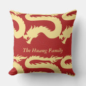 2024年中国の初辰年赤 クッション (正面)