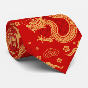 2024年中国の太陰龍 ネクタイ