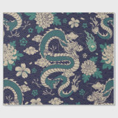 2024年中国の新年ドラゴン辰年 ラッピングペーパー (フラット)