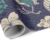 2024年中国の新年ドラゴン辰年 ラッピングペーパー (ロールコーナー)