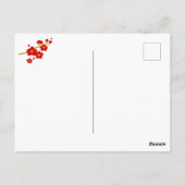 2024年中国の新年レッド・ドラゴンin日本のスタイル ポストカード (裏面)