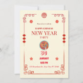 2024年中国の新辰年 招待状 (正面)