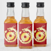 2024年中国の旧正月ウッドドラゴン リキュールボトルラベル (ボトル)