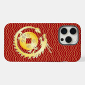 2024年中国の旧正月ウッドドラゴン iPhoneケース (裏面横)