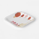 2024年中国の旧正月パーティー ペーパープレート (傾斜あり)