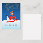 2024年中国の正月ウッドドラゴン月〔占星術の〕十二宮図 ノートカード (正面/裏面)