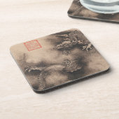 2024年中国の正月絵画ドラゴンsquC コースター (左側)