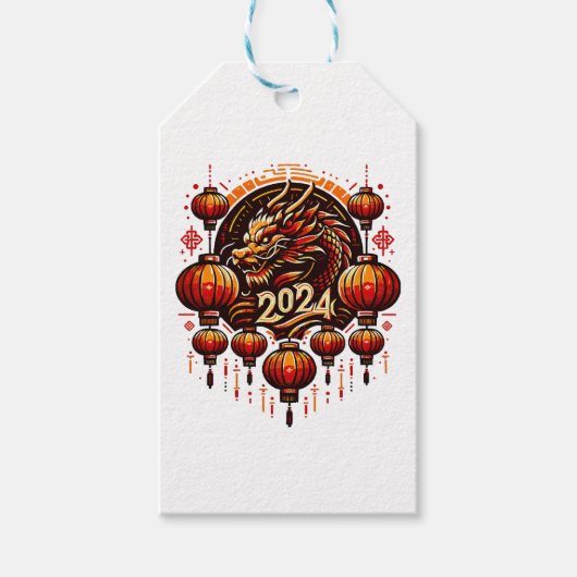 2024年中国旧正月 ギフトタグ (正面)