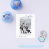 2024年予算で楽しむ ホリデーシーズン2枚の写真が入ったモダンでミニマルなカード チラシ (シングル)