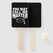 2024年修士号取得 ハンドファン (正面&裏面)