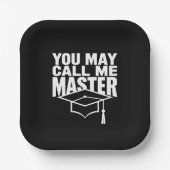 2024年修士号取得 ペーパープレート (正面)