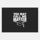 2024年修士号取得 ラッピングペーパーシート (正面)