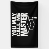 2024年修士号取得 横断幕 (縦)