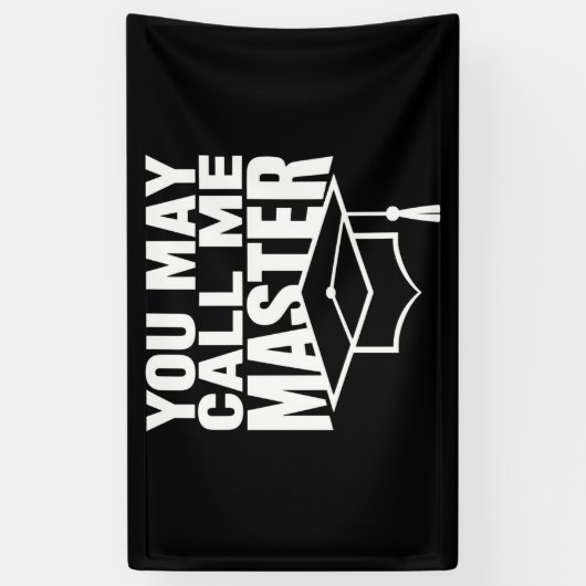 2024年修士号取得 横断幕 (縦)