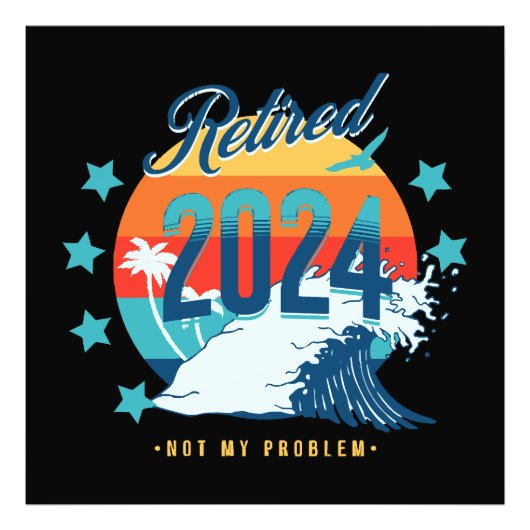 2024年公式に退職 フォトプリント            (正面)
