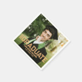 2024年写パーソナライズされた真パーティー スタンダードカクテルナプキン (角)