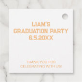 2024年写パーソナライズされた真パーティー フェイバータグ (裏面)