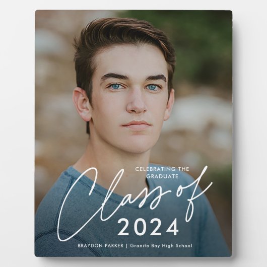 2024年写真卒業のスクリプトクラス フォトプラーク (正面)