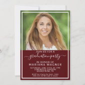 2024年写真卒業パーティーのクラス 招待状 (正面)