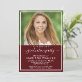 2024年写真卒業パーティーのクラス 招待状 (スタンド正面)