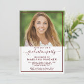 2024年写真卒業パーティーのクラス 招待状 (スタンド正面)