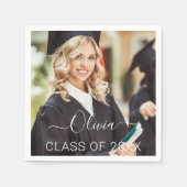 2024年写真卒業生のクラス スタンダードカクテルナプキン (正面)